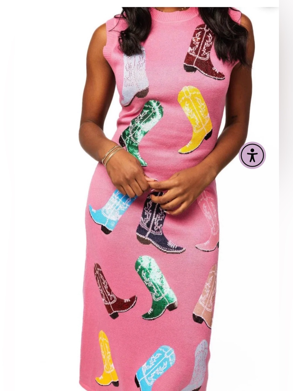 New QOS Boot MIDI Dress - Picture 5 of 5